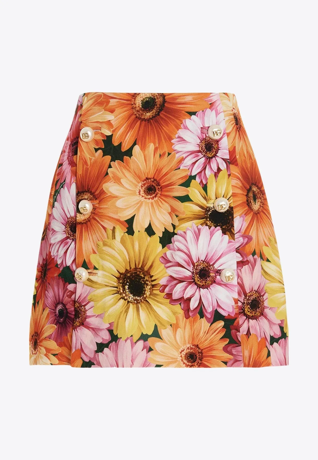 Floral Print Mini Skirt