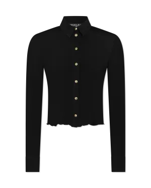 Fluid V-Emblem Button Shirt