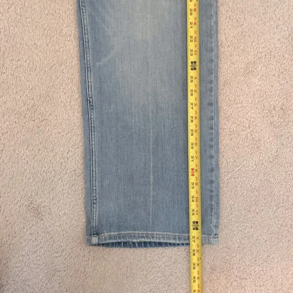 Free People NWT Women's High Rise Wide Leg Jeans Size 29 Blue Button Fly