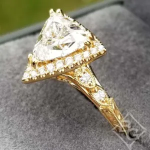 Gabriel & Co. "Chelsea" Trillion Cut Diamond Engagement Ring