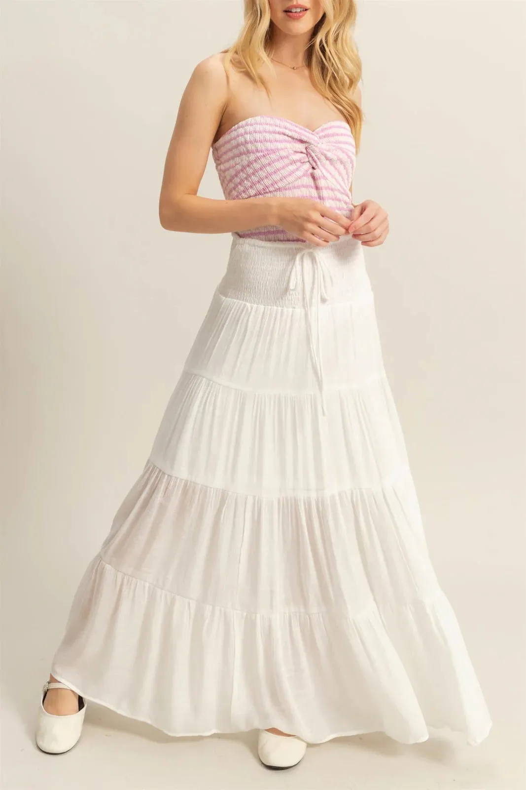 Gauze Flowy Skirt