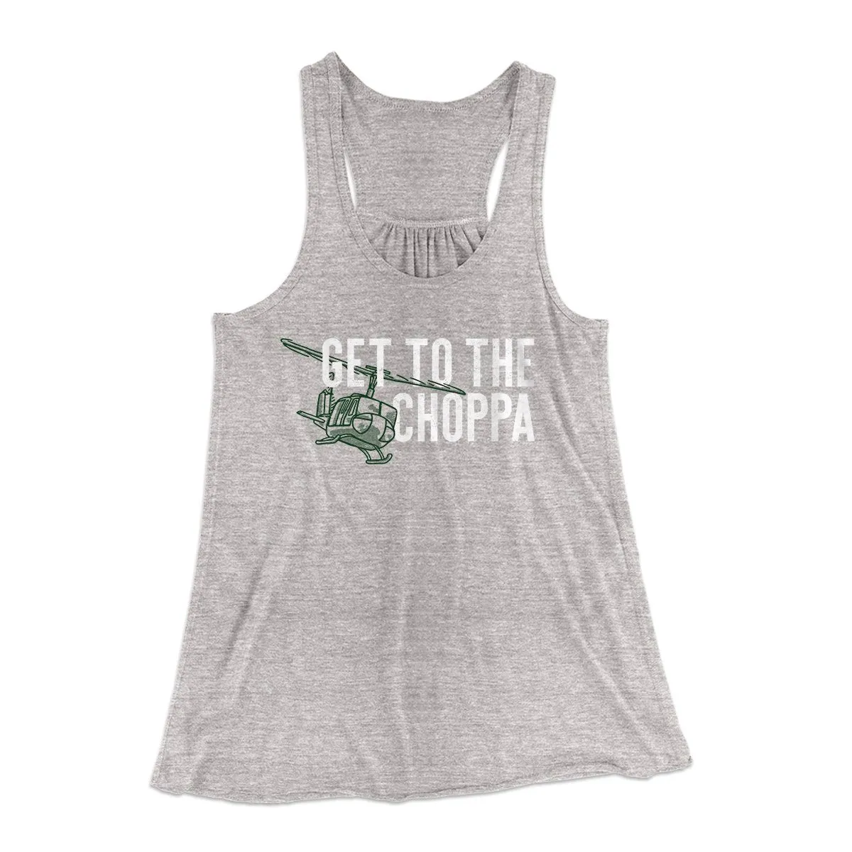 Get to the Choppa! Women's Flowey Tank Top