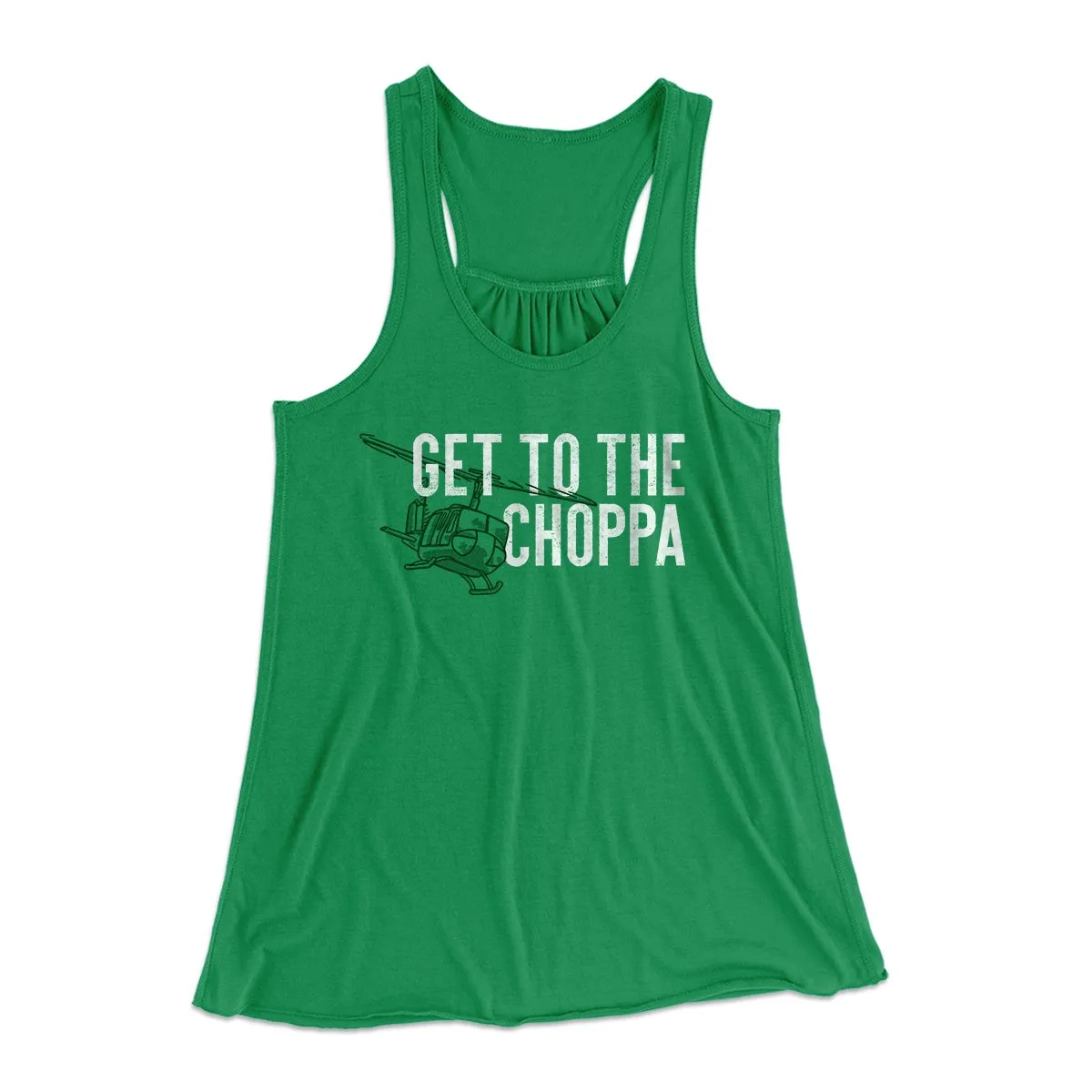 Get to the Choppa! Women's Flowey Tank Top