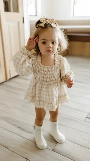 Gingham | Ruffle Romper