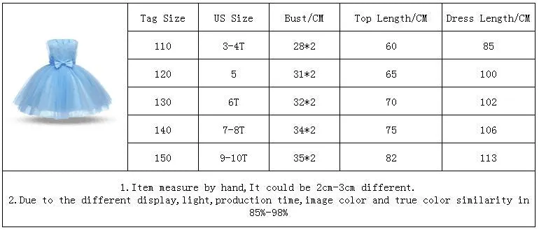 Girls Princess Kids Dresses for Girls Tutu Lace Flower Embroidered Ball Gown Baby Girls Clothes Children Wedding Party Dress