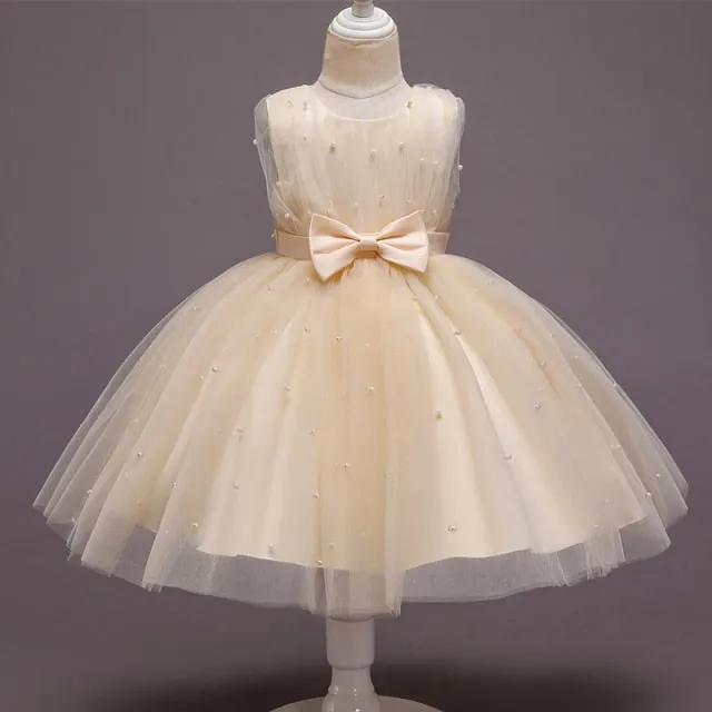 Girls Princess Kids Dresses for Girls Tutu Lace Flower Embroidered Ball Gown Baby Girls Clothes Children Wedding Party Dress