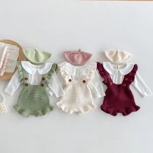 Girl's Ruffled Suspender