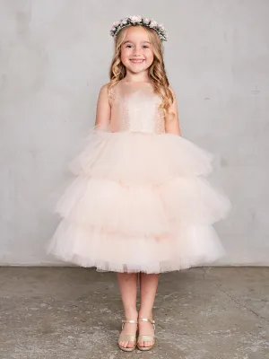 Glitter Ruffle Tulle Dress 5790