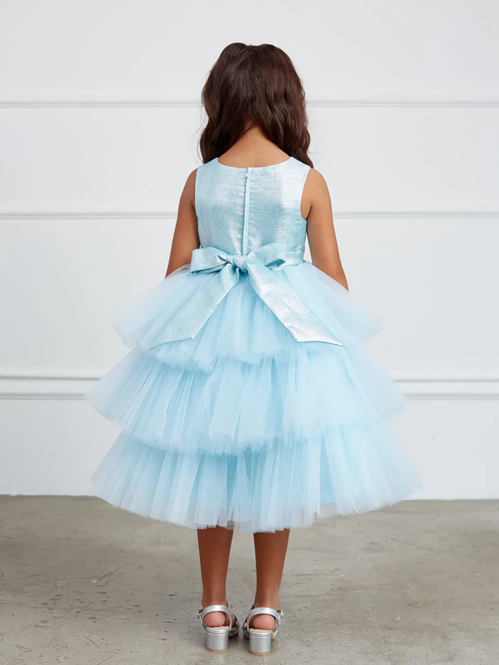 Glitter Ruffle Tulle Dress 5790