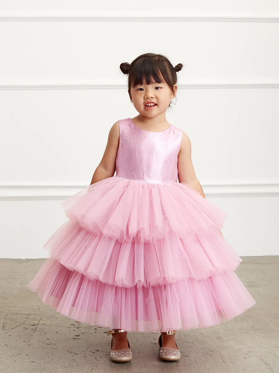 Glitter Ruffle Tulle Dress 5790