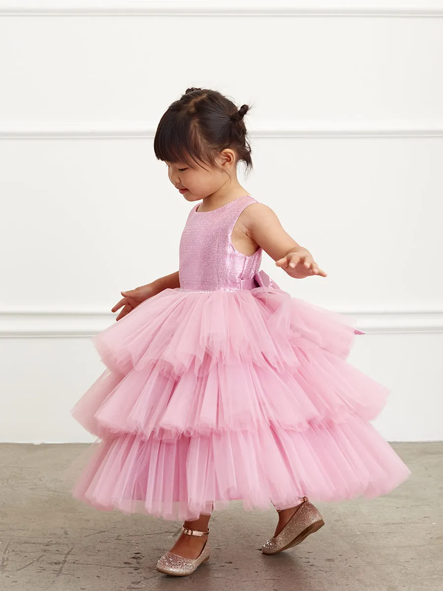 Glitter Ruffle Tulle Dress 5790