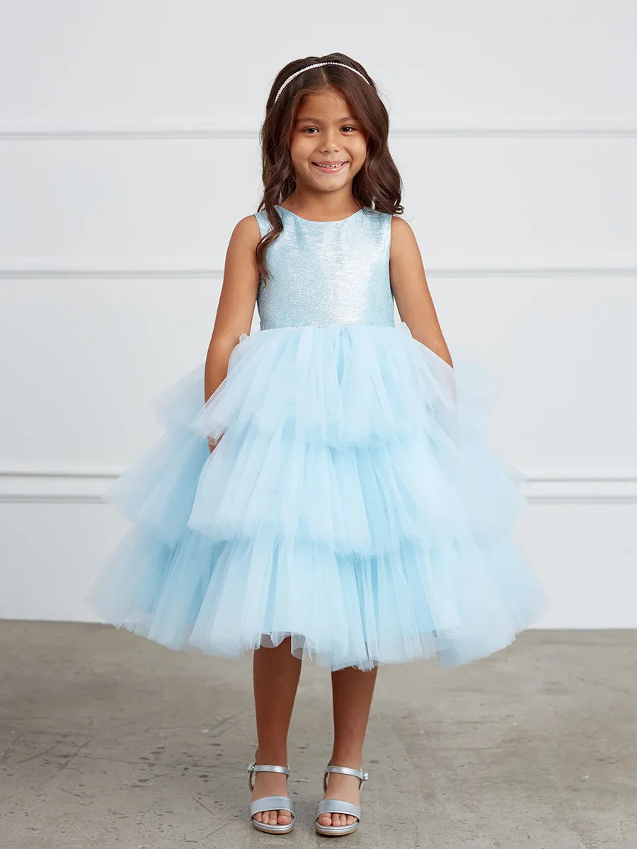 Glitter Ruffle Tulle Dress 5790