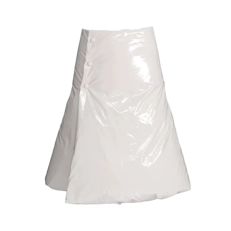 Glossy A-Line Skirt