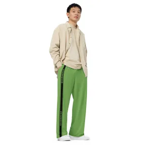 Green KBBNG Stripe Wide-Leg Pants