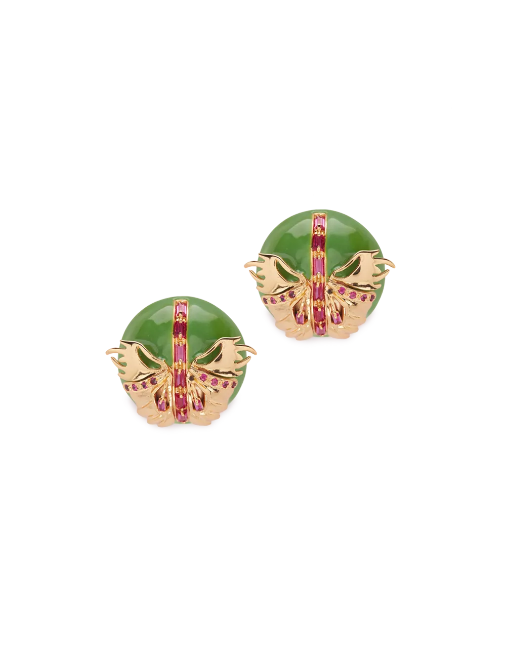 Green Papilio Button Tops