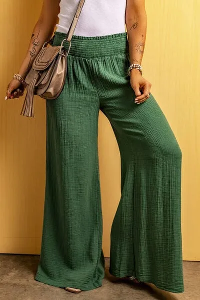 GYPSY - Cotton Textured Wide Leg Pants