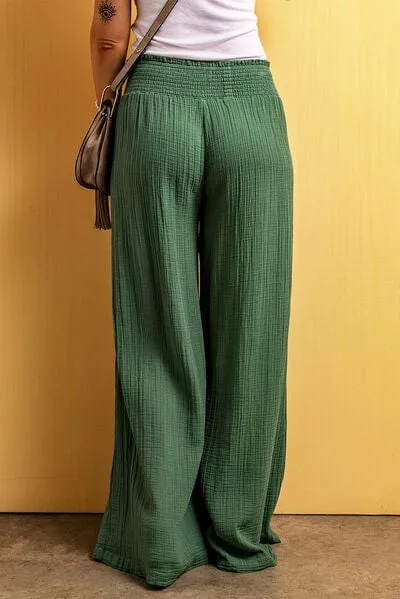 GYPSY - Cotton Textured Wide Leg Pants
