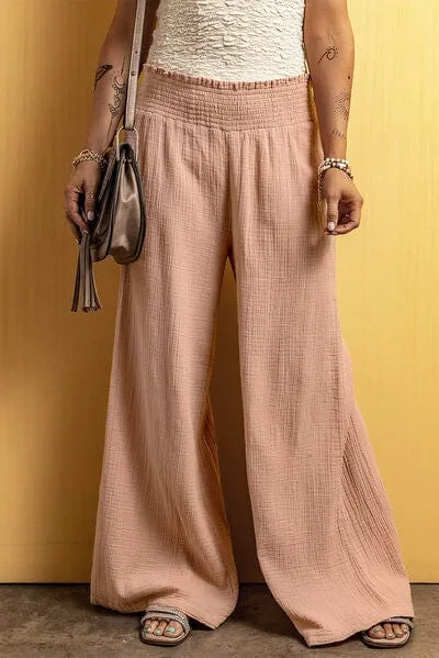 GYPSY - Cotton Textured Wide Leg Pants