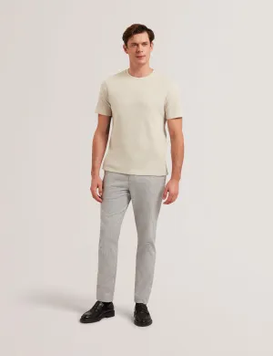 Handly Micro Houndstooth Slim Fit Trouser Grey
