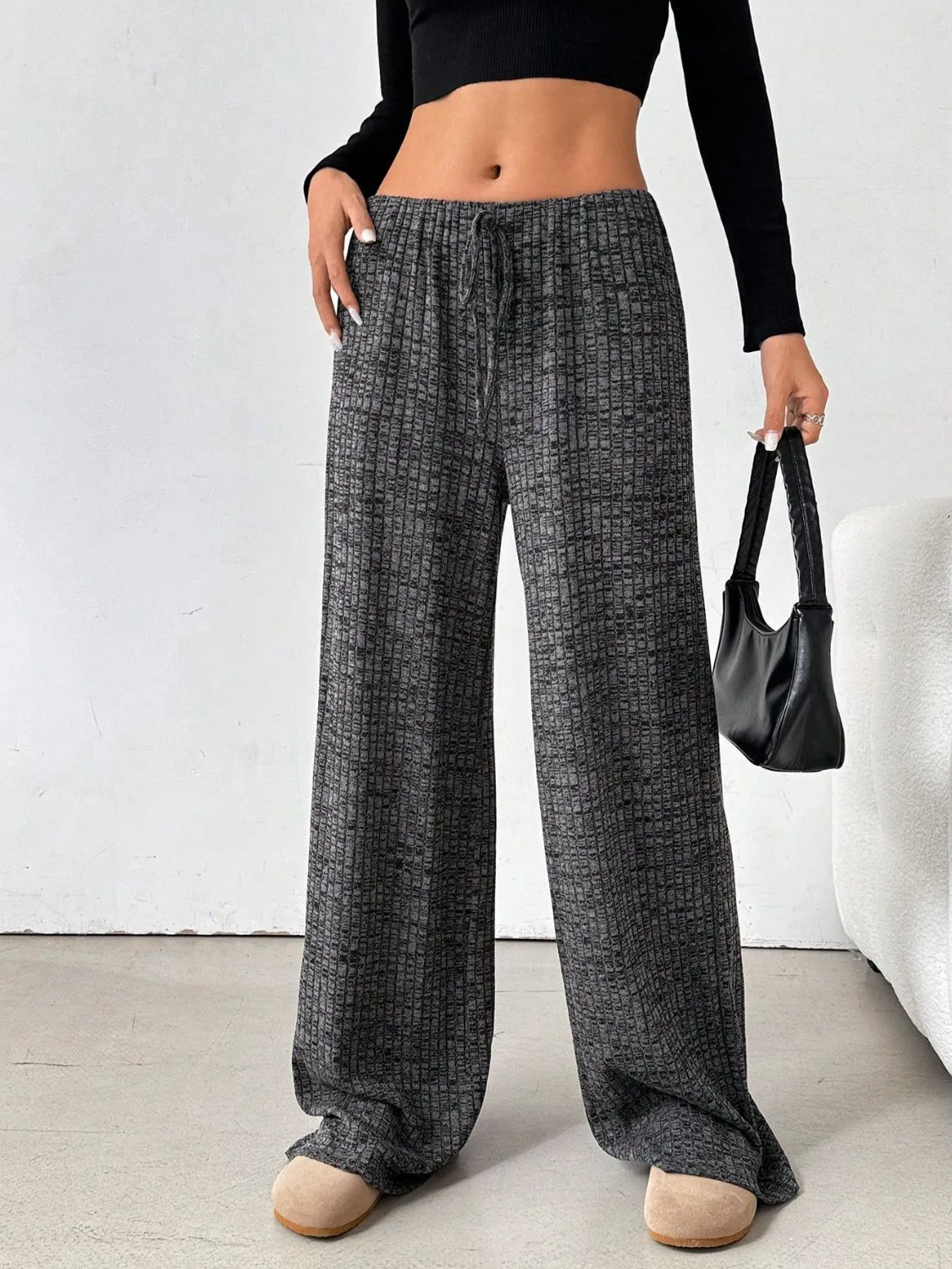 Hazel Blues® |  Tied Striped Wide Leg Pants