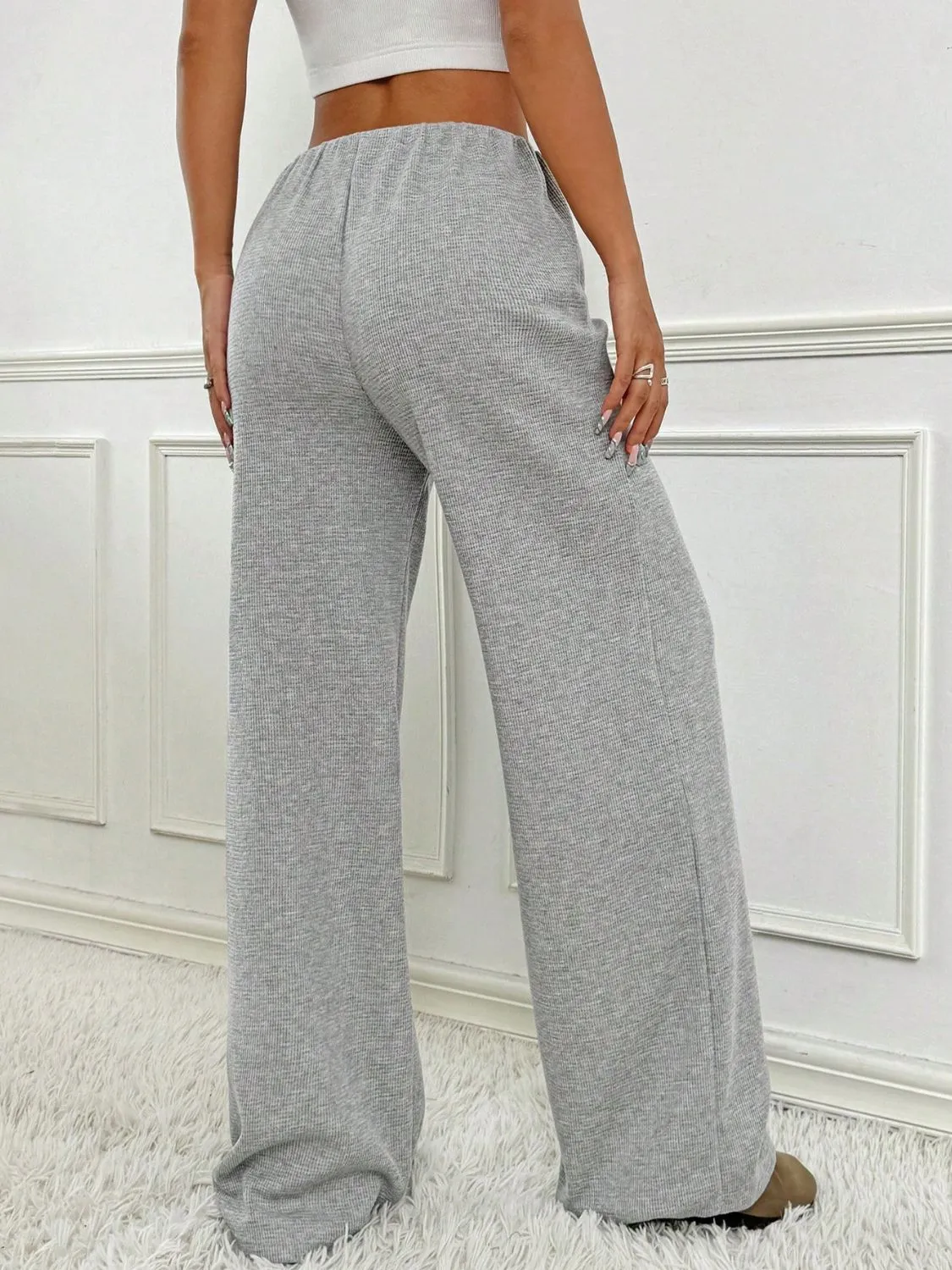 Hazel Blues® |  Tied Striped Wide Leg Pants