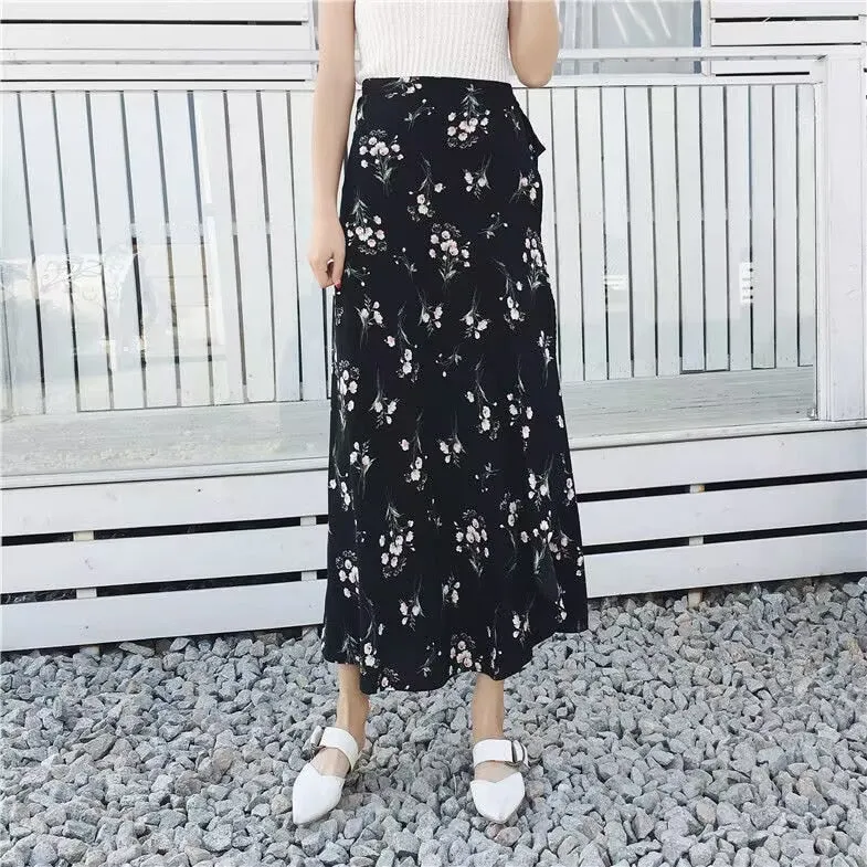 High waist Irregular Beach Skirt - Multiple prints available