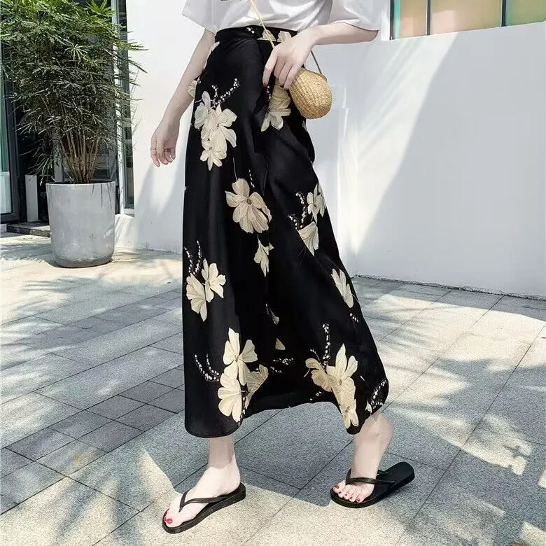 High waist Irregular Beach Skirt - Multiple prints available