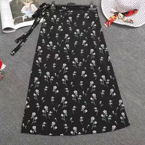 High waist Irregular Beach Skirt - Multiple prints available