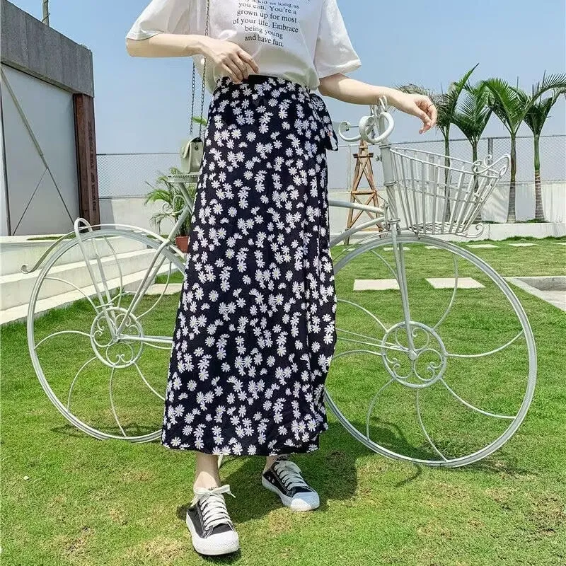 High waist Irregular Beach Skirt - Multiple prints available