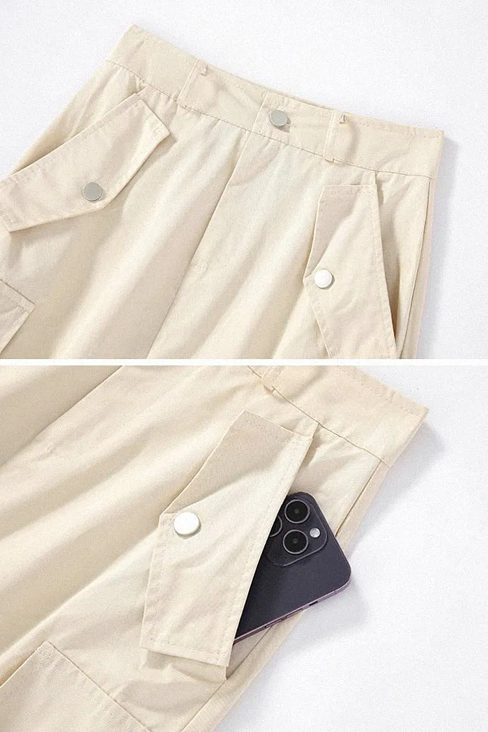 high waist retro loose a-line skirt