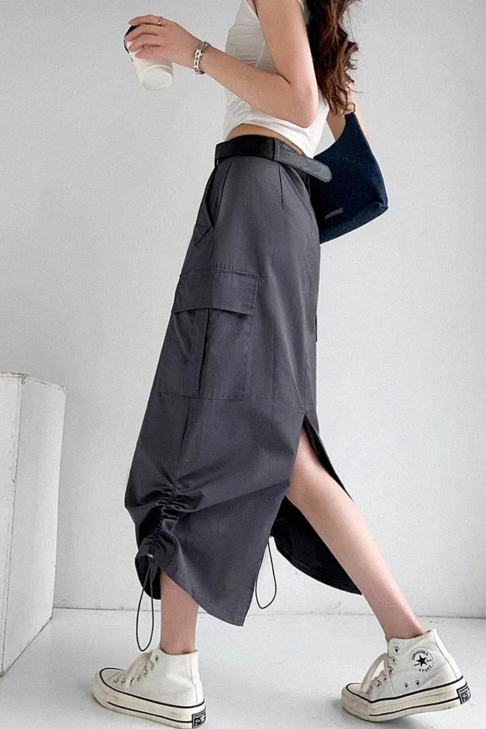 high waist retro loose a-line skirt