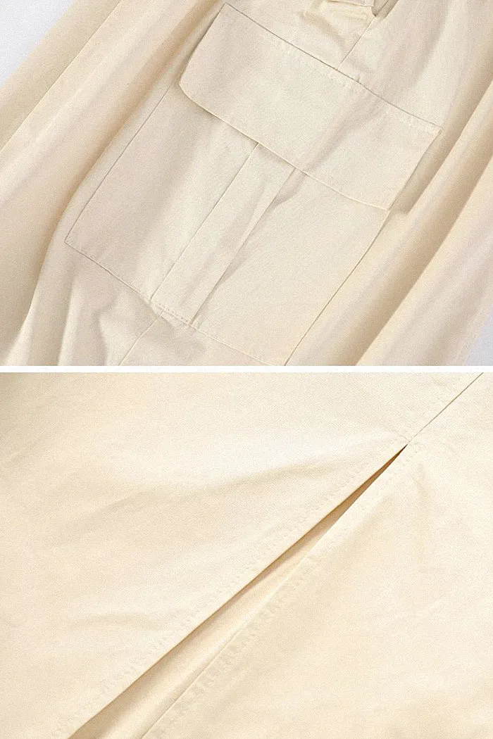 high waist retro loose a-line skirt