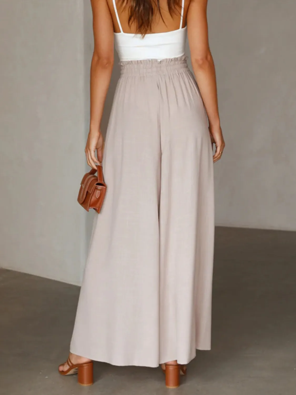 High Waist Wide Leg Pants