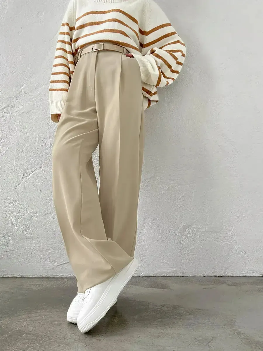 High Waisted Tailored Pants