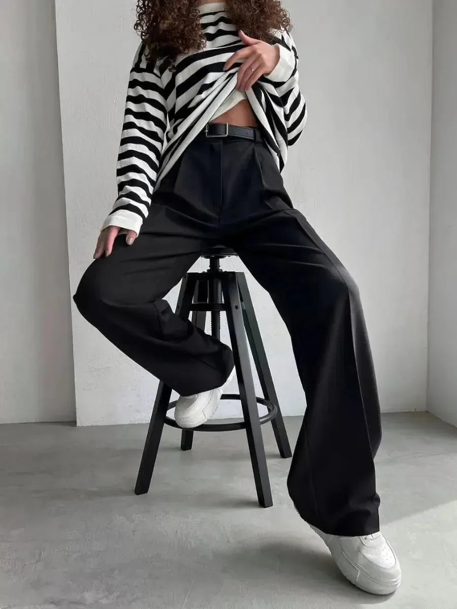 High Waisted Tailored Pants