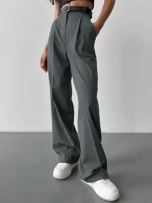 High Waisted Tailored Pants
