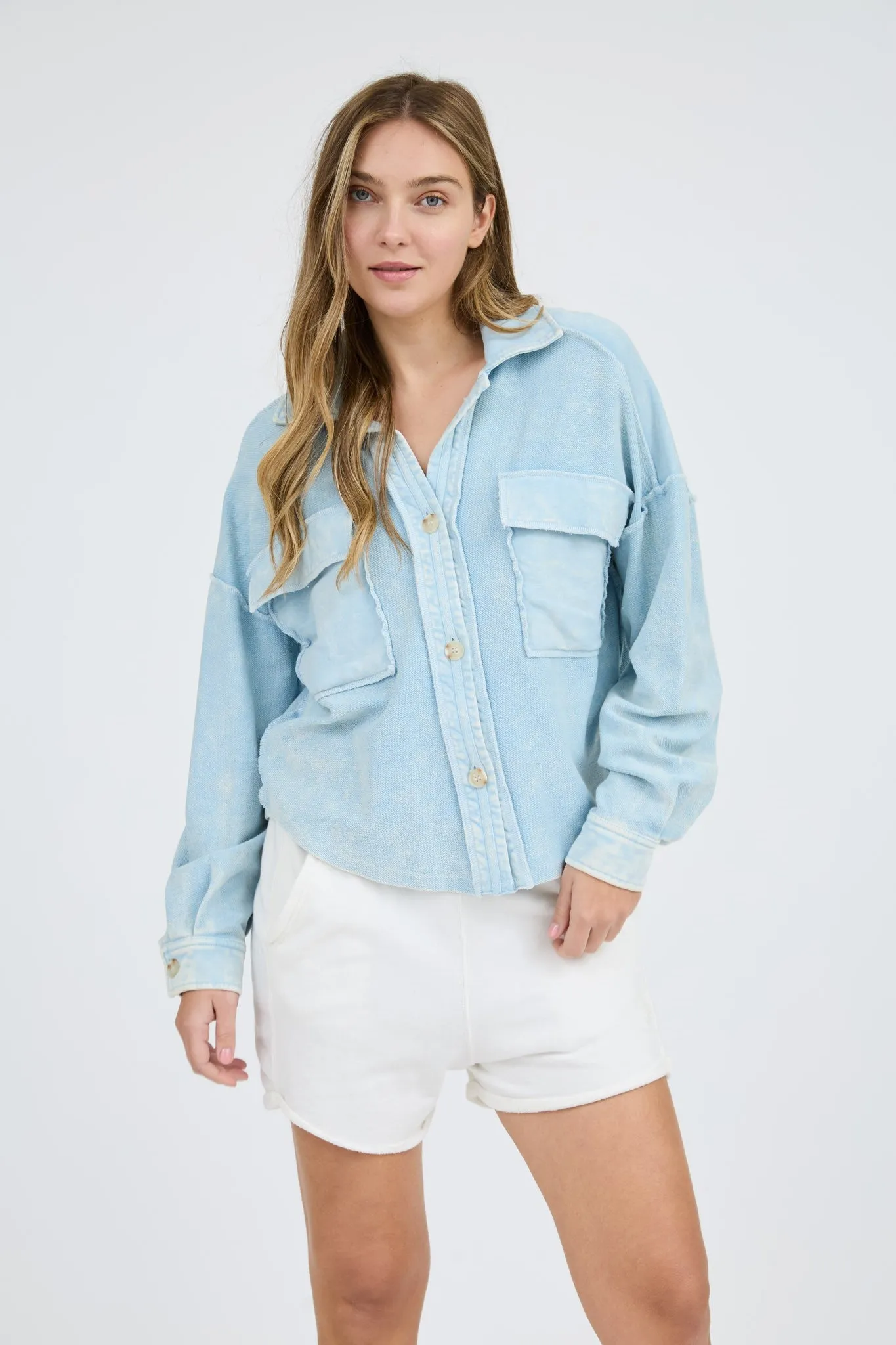 Holly Sweat Button Up