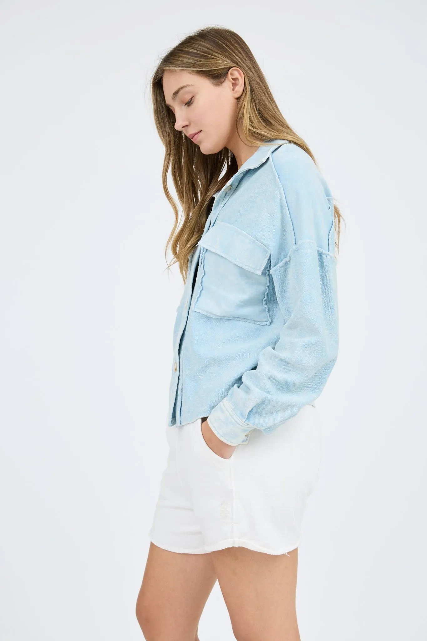 Holly Sweat Button Up