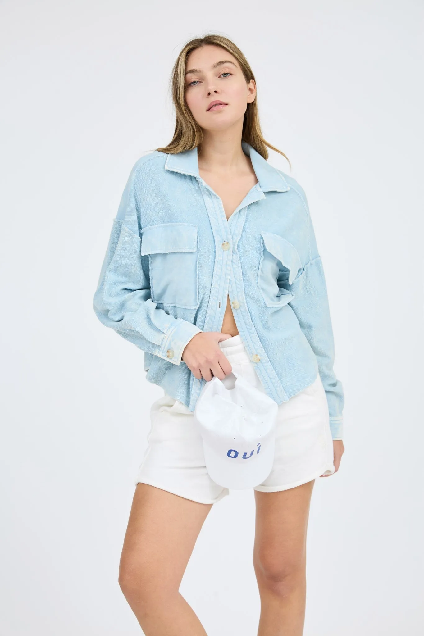 Holly Sweat Button Up
