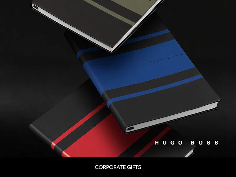 HUGO BOSS HNH007P-Note pad A5 Gear Matrix Red