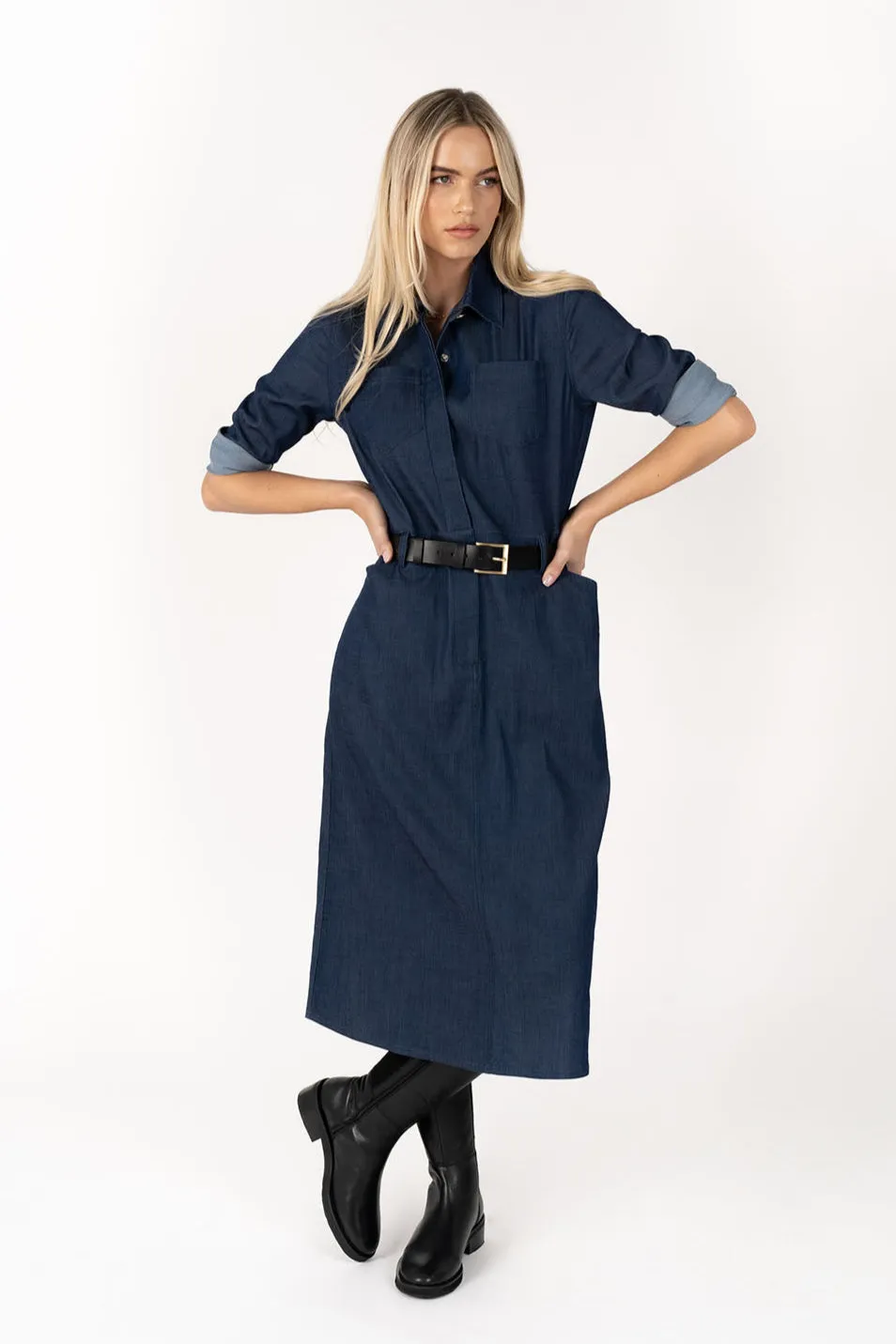 Humidity - Jovi Dress, Mid Blue
