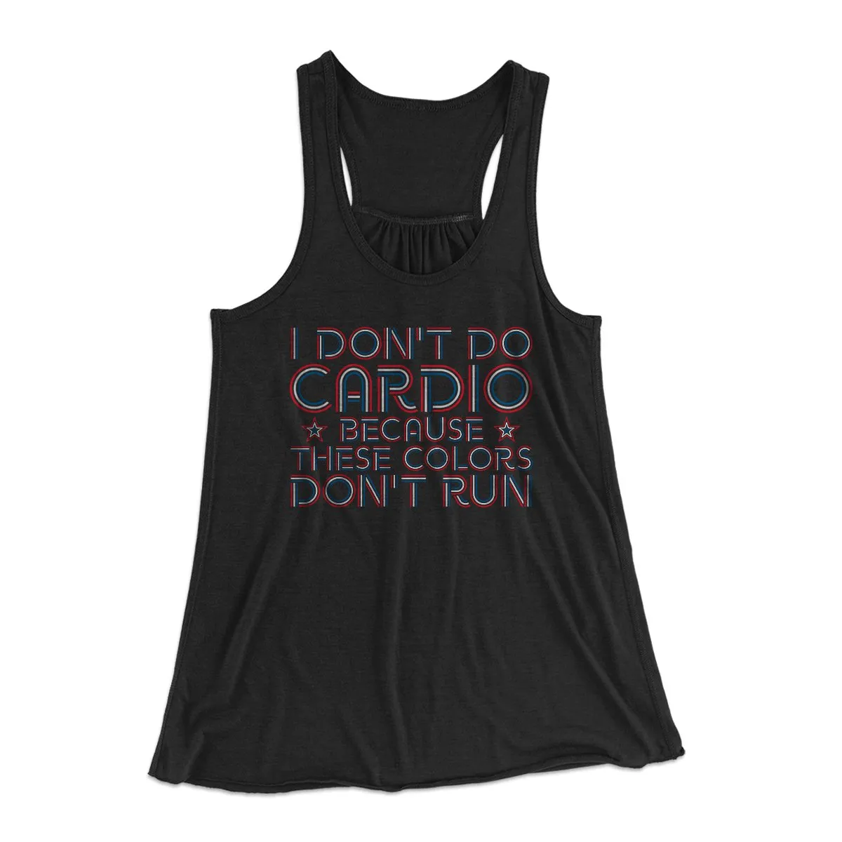 I Don't Do Cardio Women's Flowey Tank Top