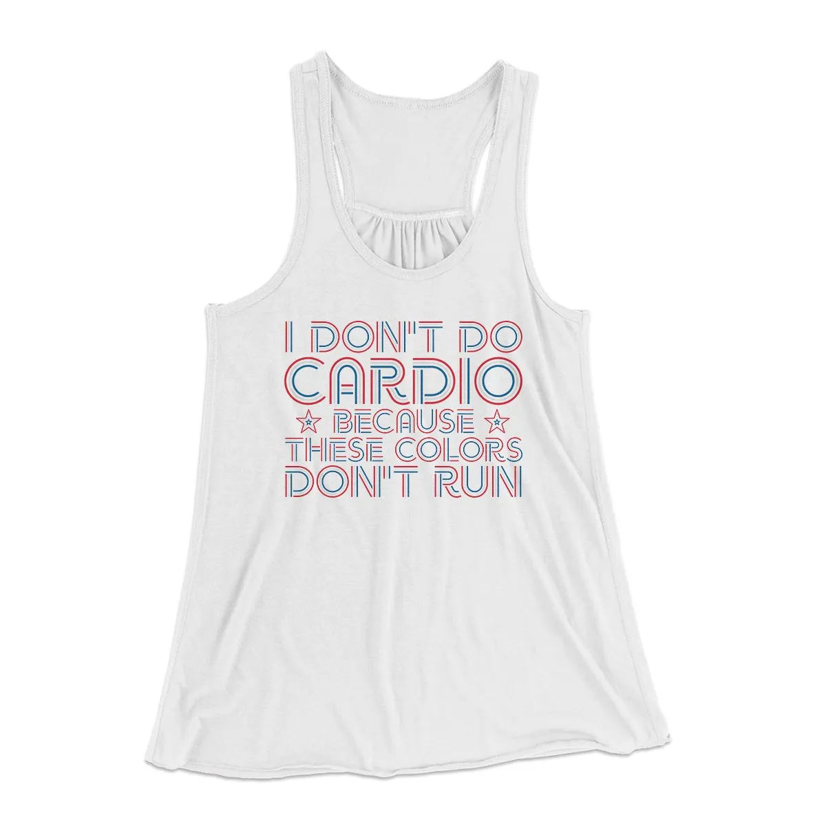 I Don't Do Cardio Women's Flowey Tank Top