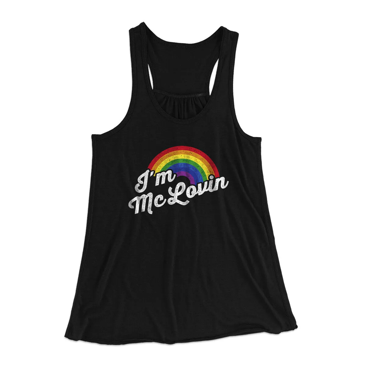 I'm Mclovin Women's Flowey Racerback Tank Top