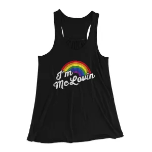 I'm Mclovin Women's Flowey Racerback Tank Top