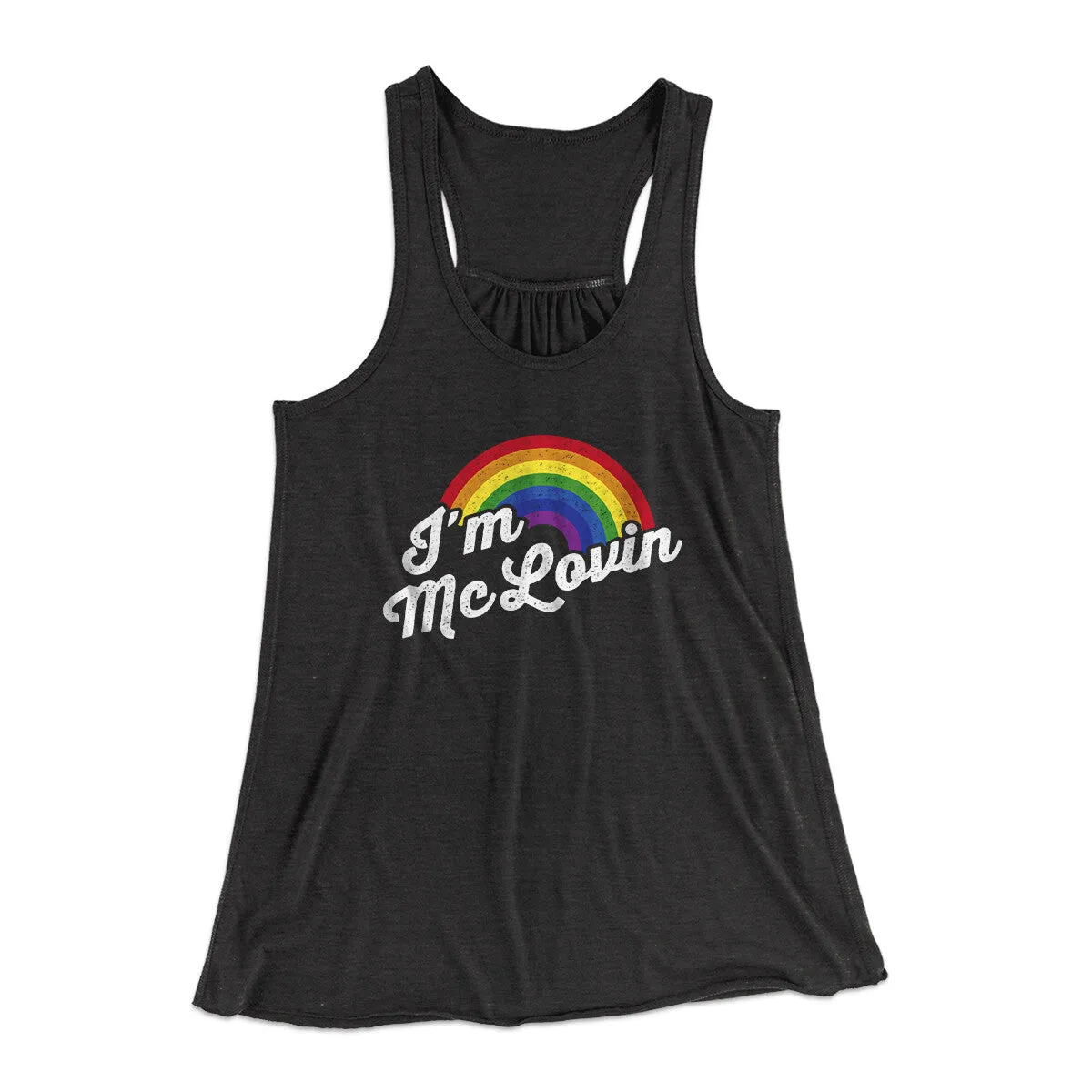I'm Mclovin Women's Flowey Racerback Tank Top