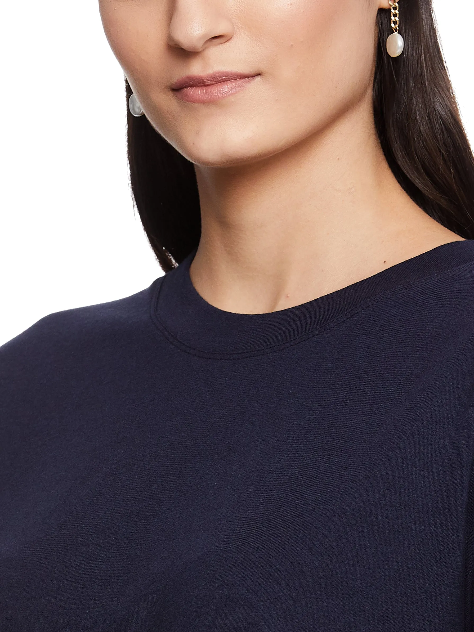 INGRID HALF SLEEVE TEE (BLACK)