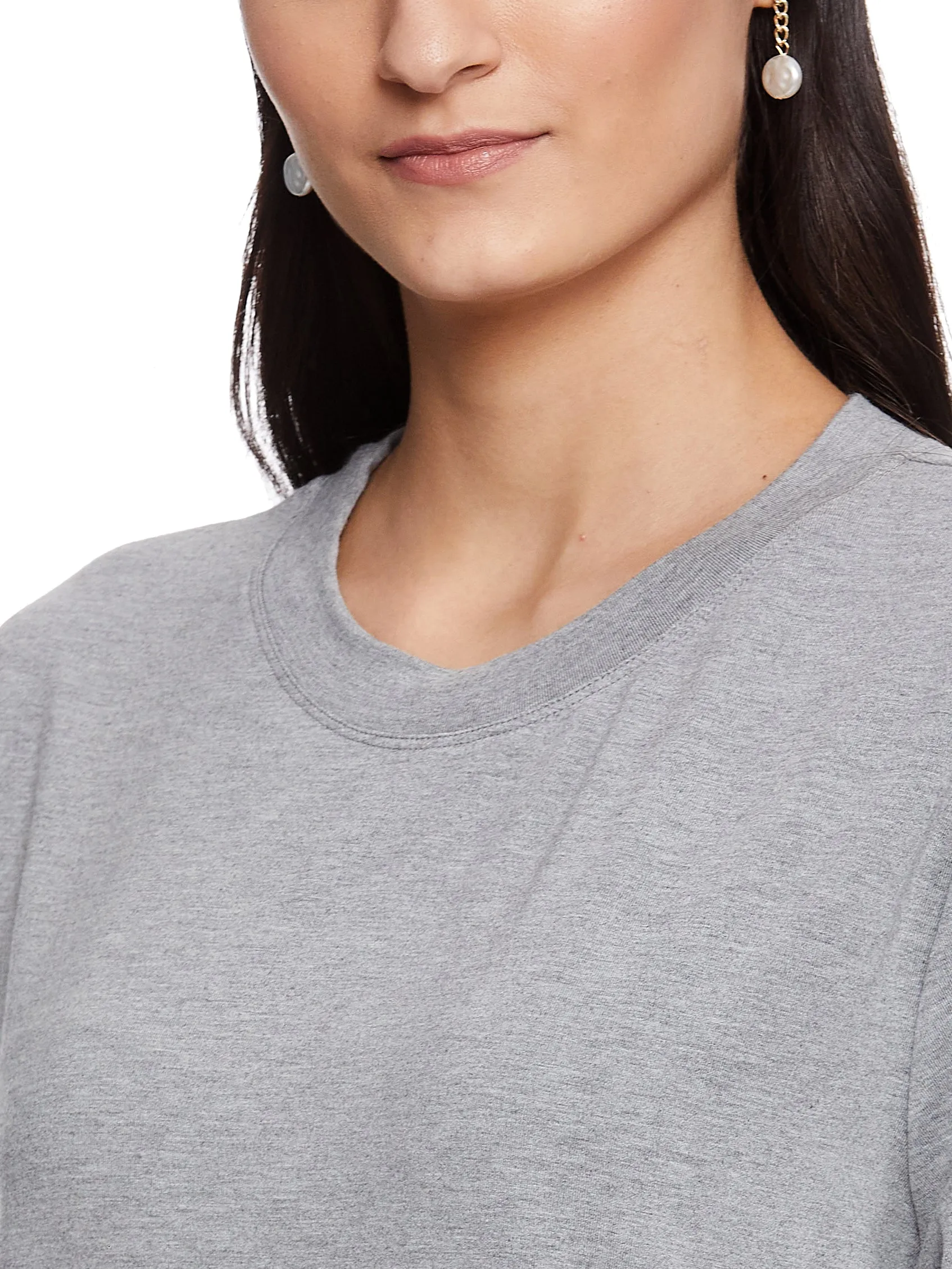 INGRID HALF SLEEVE TEE (BLACK)
