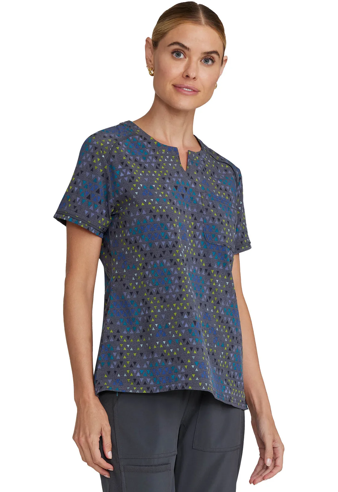 Inspira Flex IP723 Round Neck Print Top Let's Tri It