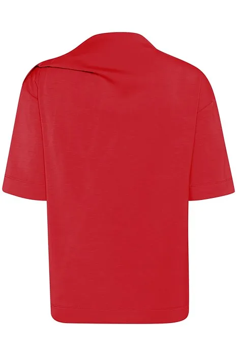 Inwear Annieh Draped Neck Shirt Sleeve Top